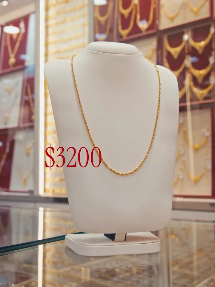 Gold necklace prices in Singapore: 5 real 916 examples, slide 2