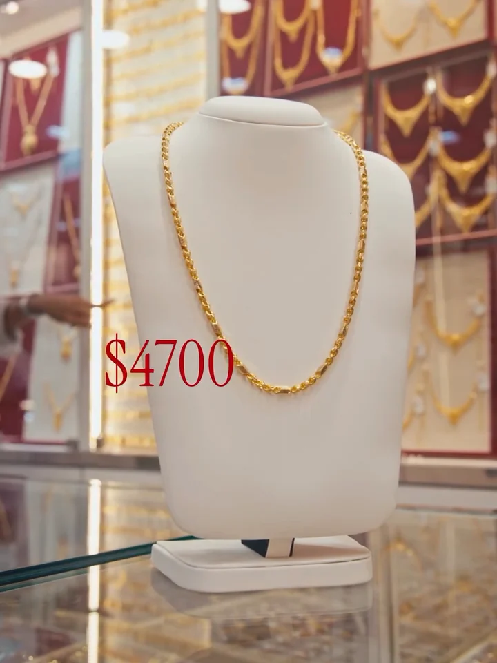 Gold necklace prices in Singapore: 5 real 916 examples, slide 3
