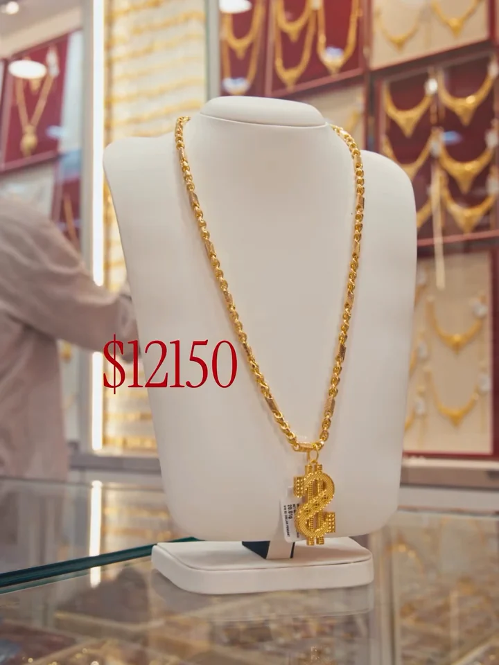 Gold necklace prices in Singapore: 5 real 916 examples, slide 6