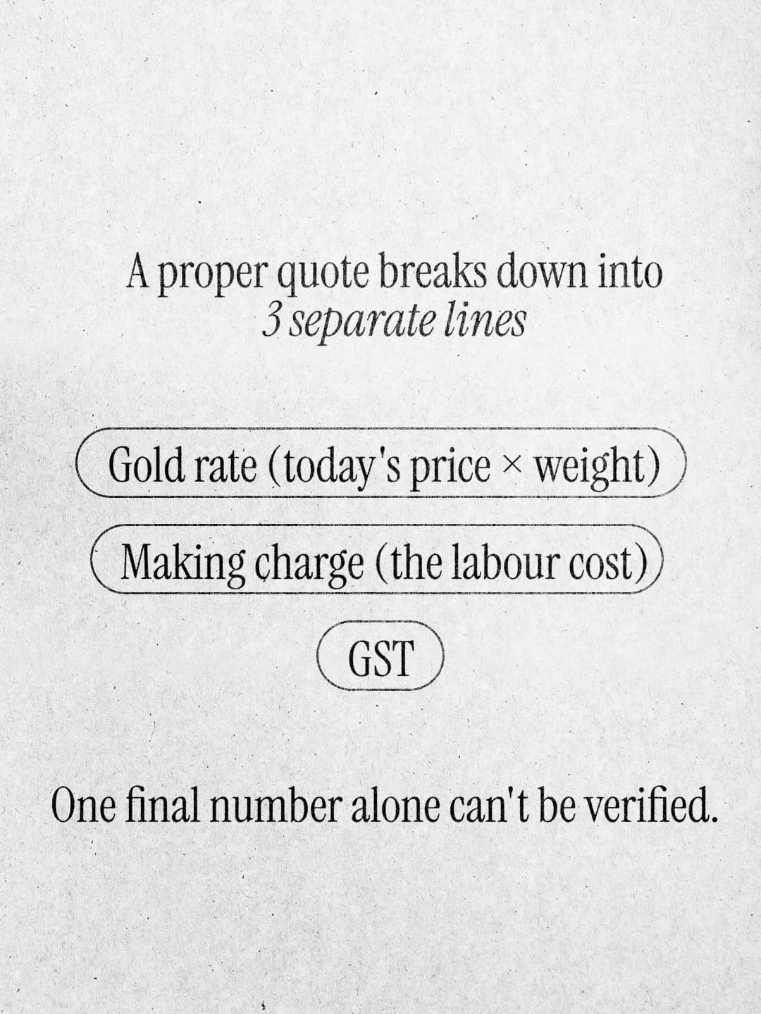 No hidden charges? How to check a gold price quote, slide 2