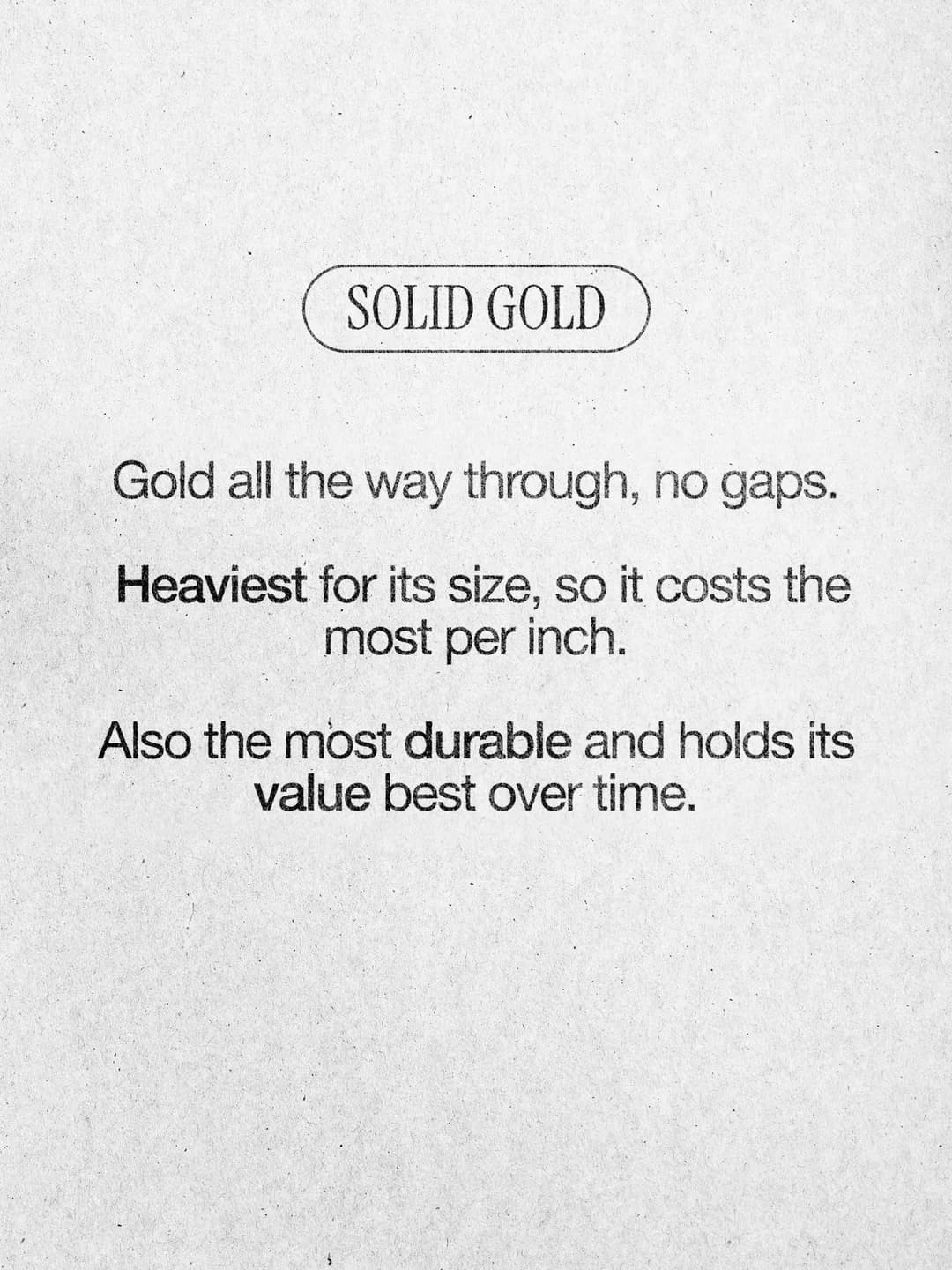 Solid, hollow or gold-plated? Why some chains feel light, slide 2