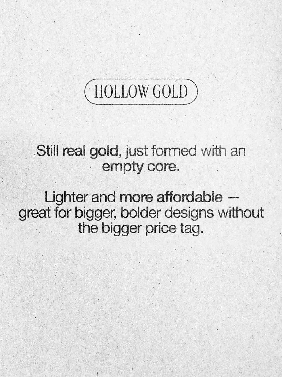 Solid, hollow or gold-plated? Why some chains feel light, slide 3